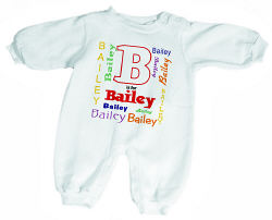 A is For... Personalized Fleece Romper